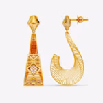 Traditional 22K Gold Jhumka Drop Earrings