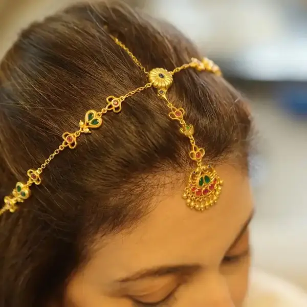 22K Traditional Bridal Maang Tikka